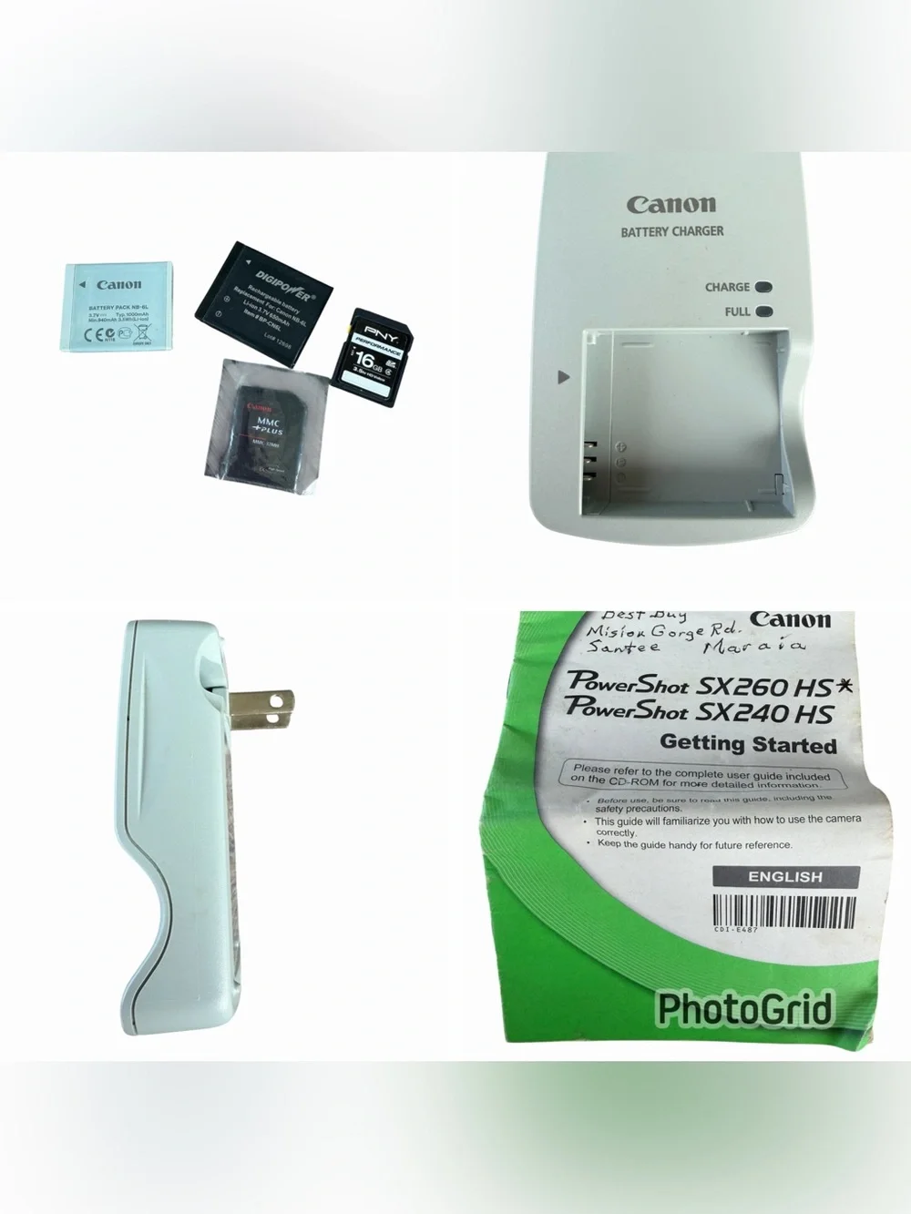 Canon PowerShot SX260 HS 12.1MP Digital Camera and Accessory Bundle Tested READ